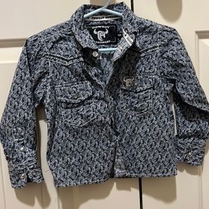 Boys 12mo Cowboy Hardware button down shirt